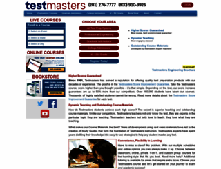collegeadmissions.testmasters.com screenshot