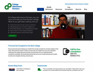 collegeadmissionspartners.com screenshot