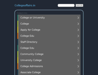collegeaffairs.in screenshot