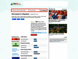 collegedisha.com.cutestat.com screenshot