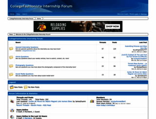 collegefashionista.freeforums.net screenshot