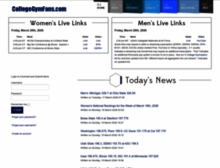 collegegymfans.com screenshot