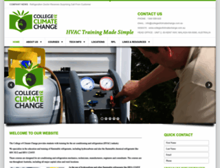 collegeofclimatechange.com.au screenshot