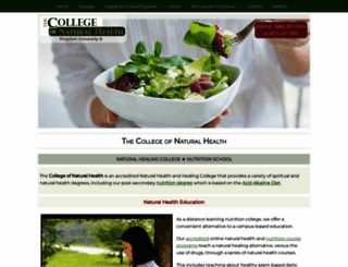 collegeofnaturalhealth.us screenshot