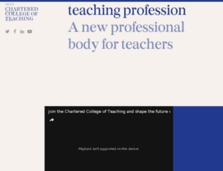 collegeofteachers.ac.uk screenshot