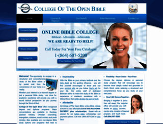 collegeoftheopenbible.com screenshot