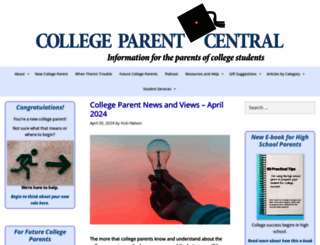 collegeparentcentral.com screenshot