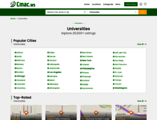 colleges-and-universities.cmac.ws screenshot