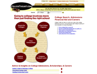 colleges.collegetoolkit.com screenshot
