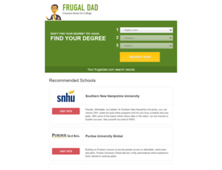 colleges.frugaldad.com screenshot