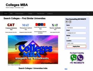 colleges.mba screenshot