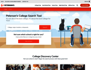 colleges.petersons.com screenshot
