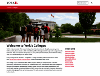 colleges.yorku.ca screenshot