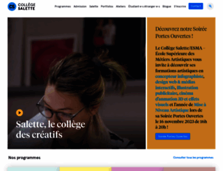 collegesalette.com screenshot