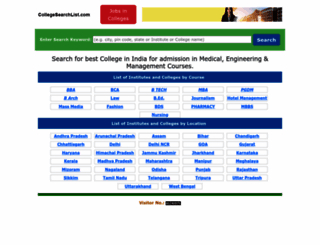 collegesearchlist.com screenshot