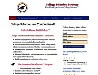 collegeselectionstrategy.com screenshot