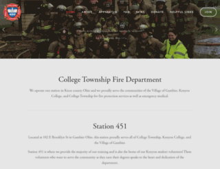 collegetownshipfd.com screenshot