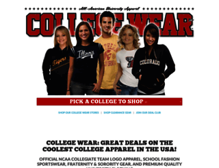 collegewear.com screenshot