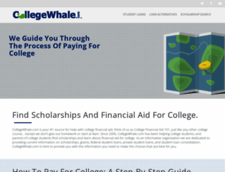 collegewhale.com screenshot