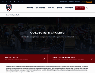 collegiatecycling.org screenshot