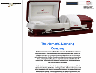 collegiatememorials.net screenshot
