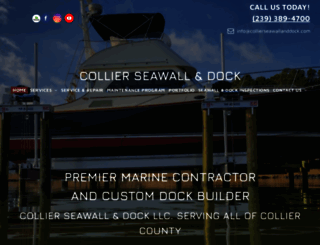 collierseawallanddock.com screenshot