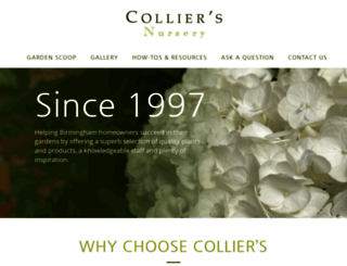 colliersnursery.com screenshot