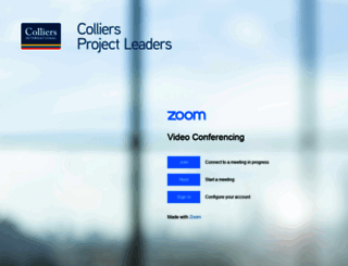 colliersprojectleaders.zoom.us screenshot