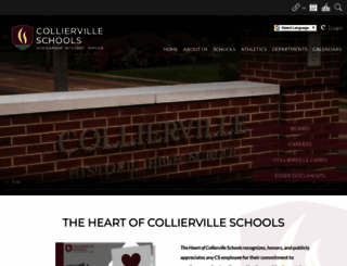 colliervilleschools.org screenshot