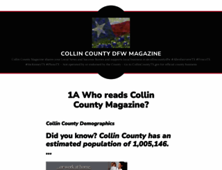 collincountymagazine.wordpress.com screenshot