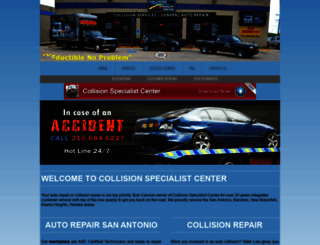 collisionspecialistcenter.com screenshot