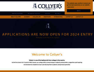 collyers.ac.uk screenshot