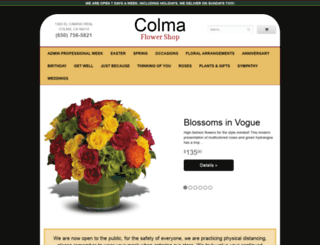 colmaflowers.com screenshot