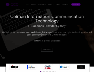 colmanit.com.au screenshot
