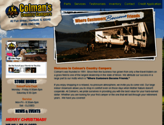 colmanscampers.com screenshot
