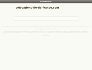 colocations-ile-de-france.com screenshot