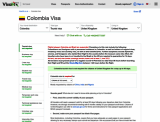 colombia.visahq.co.uk screenshot