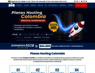 colombiahostingdominios.com screenshot