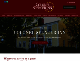colonelspencerbb.com screenshot