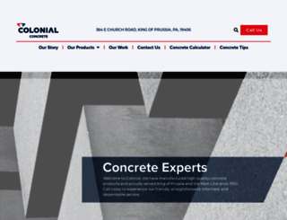 colonial-concrete.com screenshot