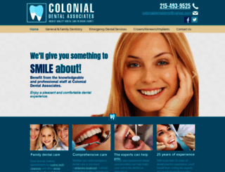 colonialdentalpatel.com screenshot