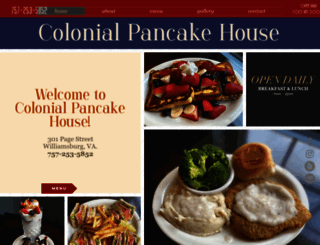 colonialpancake.com screenshot