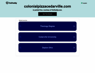 colonialpizzacedarville.com screenshot