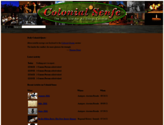 colonialsense.com screenshot
