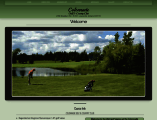 colonnadegolf.ca screenshot