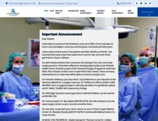 colonsurgeonsofcharleston.com screenshot