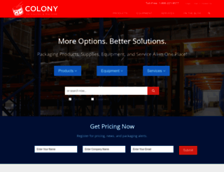 colonypackaging.com screenshot