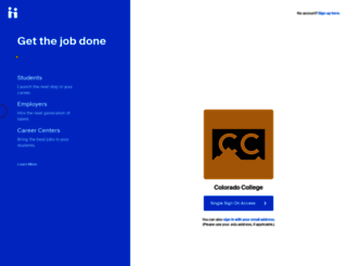 coloradocollege.joinhandshake.com screenshot