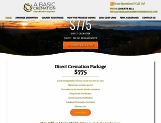 coloradocremationservices.com screenshot