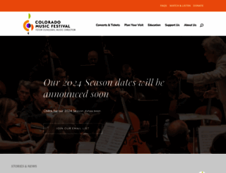 coloradomusicfestival.org screenshot